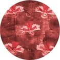 thumbnail image 1 of Ahgly Company Indoor Round Patterned Valentine Red Area Rugs, 8' Round, 1 of 6