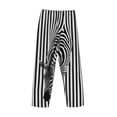 thumbnail image 3 of Fotbe Optical Zebra Illusion Men's Pajama Pants,Sleepwear Pants,Pj Bottoms Drawstring And Pockets-X-Large, 3 of 7