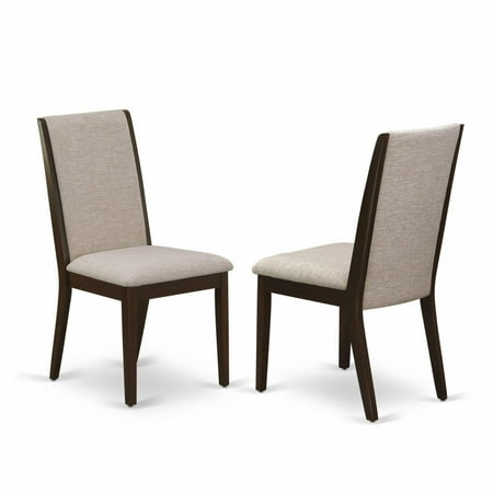 East West Furniture Lancy Parson Chair - Set of 2