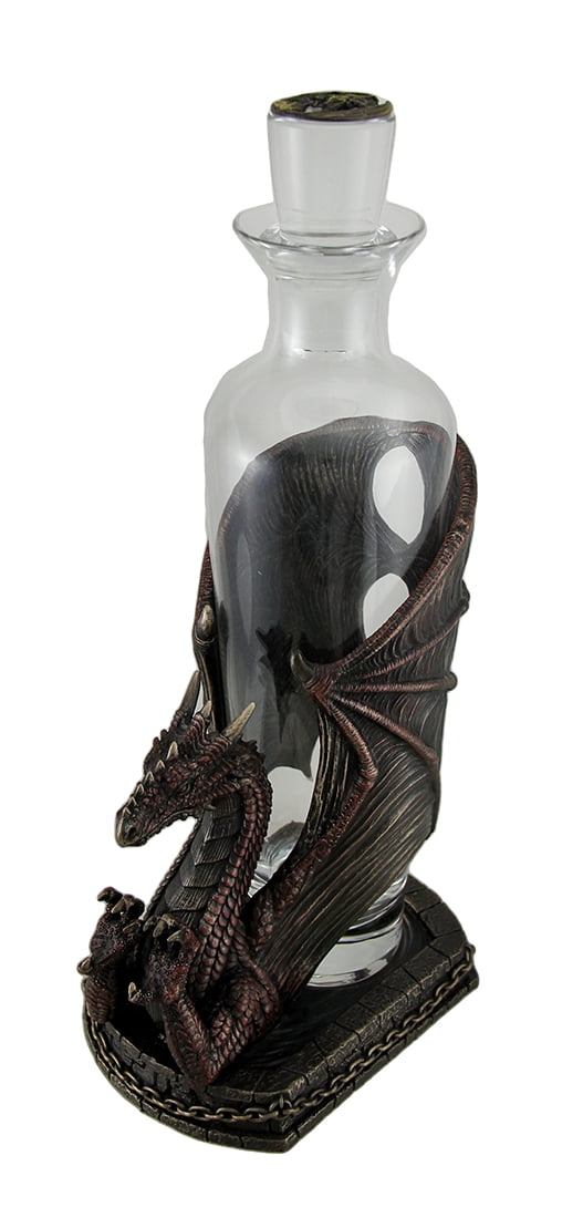 Veronese Design Dragon's Firewater Decorative Glass Spirit Decanter In