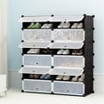 thumbnail image 2 of Topcobe 12-Cube 6 Tier DIY Shoe Rack Modular Organizer Cabinet, Home Closet Cabinet, 2 of 6