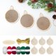 thumbnail image 3 of 6 piezas de , piezas de madera, adornos navideños, colgantes para colgar, artesanías de madera, bricolaje, decoración navideña de macramé, 3 of 3