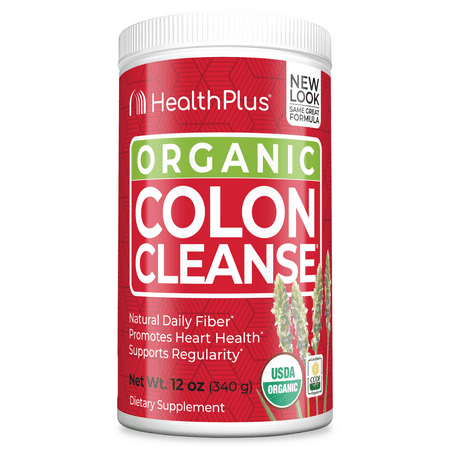 HealthPlus Organic Colon Cleanse - 12 oz (Best Over The Counter Colon Cleanse)