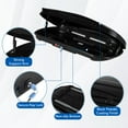 thumbnail image 4 of Rooftop Cargo Box Carrier, Lockable Heavy Duty Car Top Storage Case, Hard Shell Cargo Carrier, Capacity 165 Lbs, 4 of 8