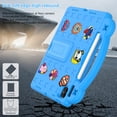 thumbnail image 2 of Aminegg for iPad Air 11 Inch M2 2024 Released Case with Pencil Holder, Heavy Duty Shockproof Cover Kids,Blue, 2 of 7
