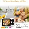 thumbnail image 5 of HelloBaby Baby Monitor-HB2033 with Camera and Audio, 1000ft Long Range Video Baby Monitor - No WiFi, IR Night Vision, Lullaby, VOX Mode 3.2" LCD, Security Camera, 5 of 5