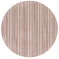 thumbnail image 7 of Unique Loom Outdoor Striped Collection Area Rug - Maia (5' 3" Round Red/Ivory), 7 of 7