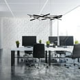thumbnail image 4 of WAC Lighting Parallax 55in LED Linear Pendant in 3000K Brushed Nickel Brushed Nickel, 4 of 5