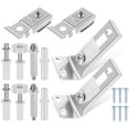 thumbnail image 2 of 12 Pcs Kit de Quincaillerie pour Porte Pliante en Acier Inoxydable Kit de Réparation pour Porte de Garde-Robe, 2 of 11