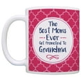 thumbnail image 2 of ThisWear Mother's Day Gifts for Grandma Best Moms Get Promoted Gift Ideas for Grandma Gifts from Granddaughter 11 ounce 2 Pack Coffee Mugs Pink, 2 of 4