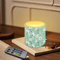 thumbnail image 3 of Kuiaobaty Flameless LED Lights Candles Daisy Flower Leaf Green Pattern 4 Pieces Battery Powered LED Candles with Remote for Valentine Party Wedding Birthday Party Outdoor, 3 of 7