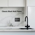 thumbnail image 3 of Wallplates DEWENWILS de metal negro con triple palanca, paquete de 2, 3 of 7