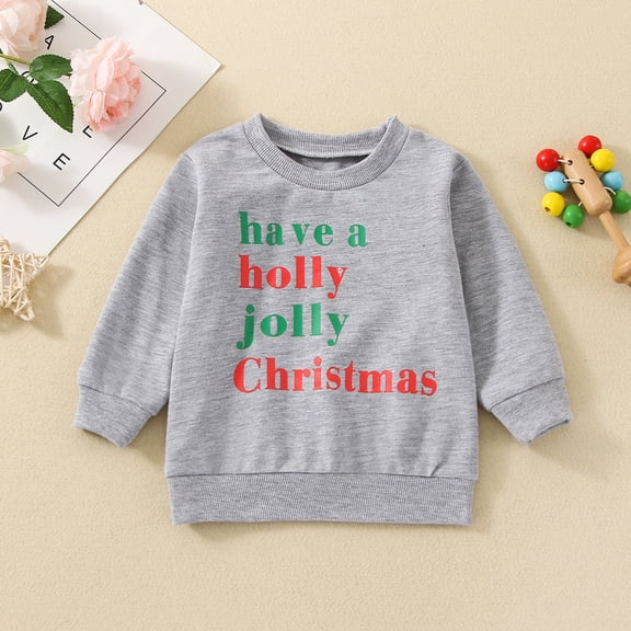 Vedolay Girls Tops Girls Fall Graphic Print Long Sleeve Hoodie Sweatshirt Pullover Top,Gray 3-4 Years
