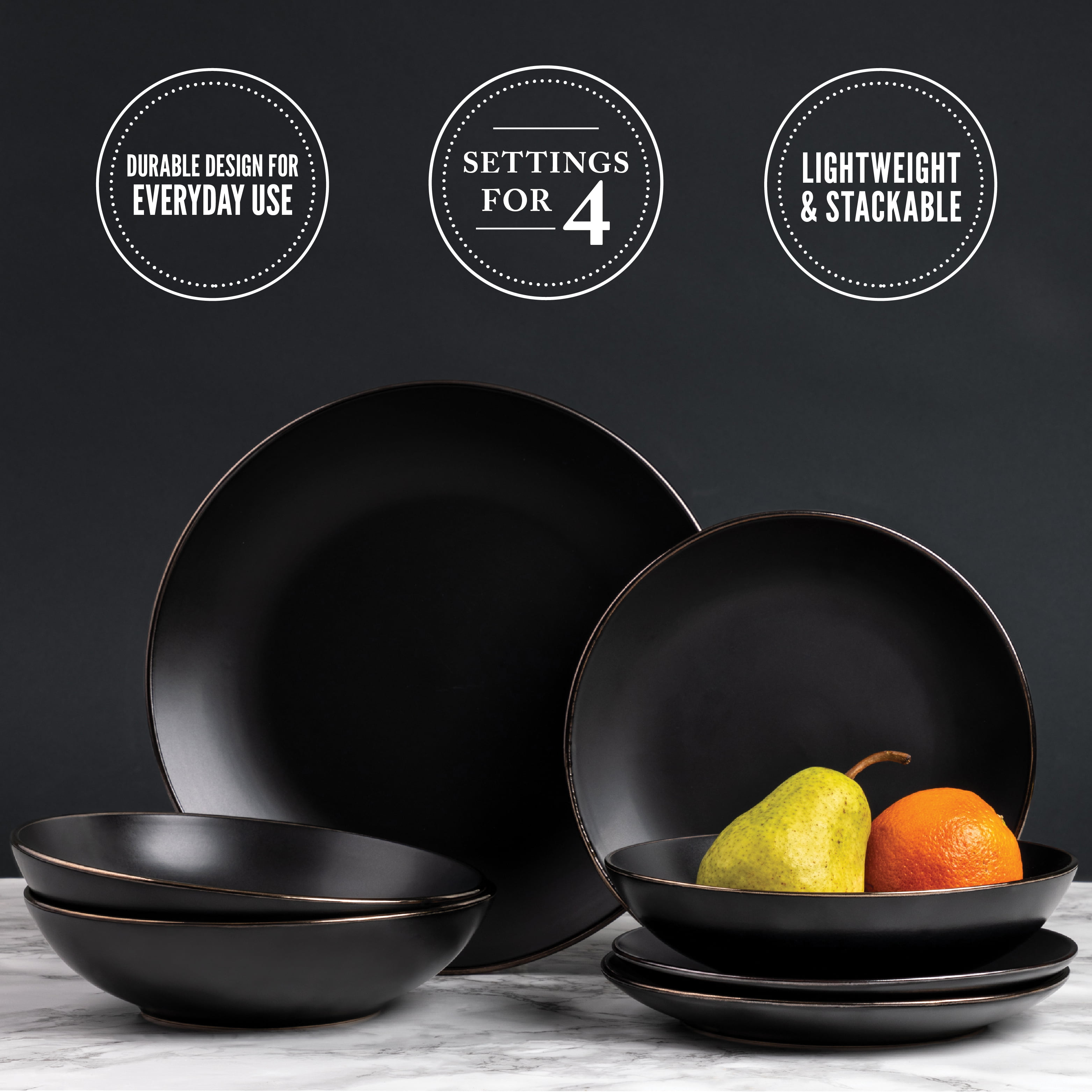 Thyme & Table Dinnerware Black & … curated on LTK