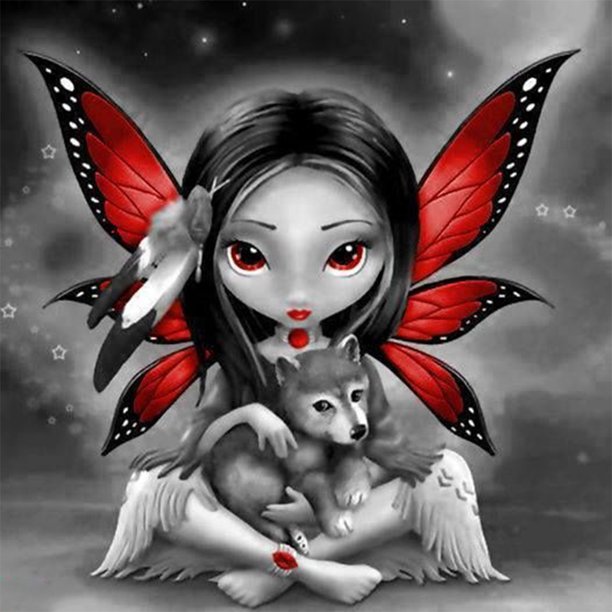 Chica de ojos grandes 5D Diamante completo Dibujos animados Diamante redondo Pintura de diamantes de imitación (X866) Sywqhk Decoración hogareña