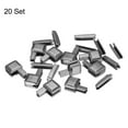 thumbnail image 3 of Unique Bargains 20Sets Zipper Repair Kits, #10 Retainers Box & Insertion Pins for Zippers Replacing, Metallic Black, 3 of 6