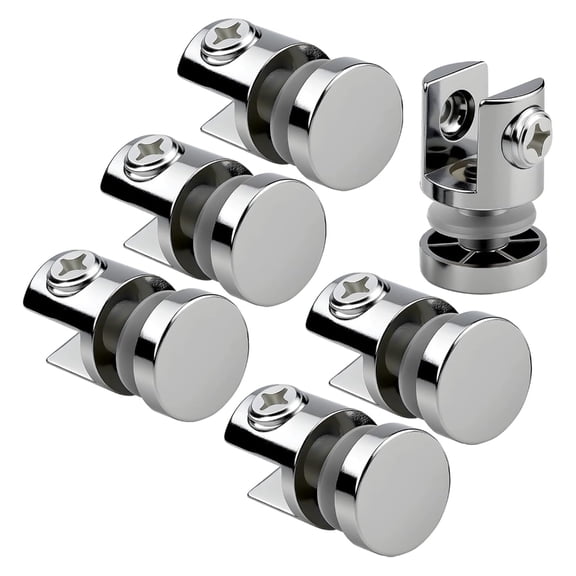 Heavy Duty Single Side Glass Shelf Supports 6Pcs for 5 to 10mm Thick Panel