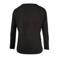thumbnail image 4 of Scyoekwg Womens Long Sleeve Tee Shirt Fall Fashion Loose Fit Comfy Solid Color Casual Trendy Sweatshirt Round Neck Pullover Long Sleeve Black XXL, 4 of 4