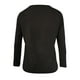 thumbnail image 4 of Blusa de manga larga informal con botones de tubo abierto sólido con cuello redondo para mujer Fridja  fksj246, 4 of 4
