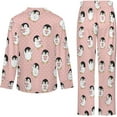 thumbnail image 5 of Top-kevin Womens Pajamas Set Passover Symbols Pattern Soft Long Sleeve Sleepwear Button Down Sets, 5 of 12