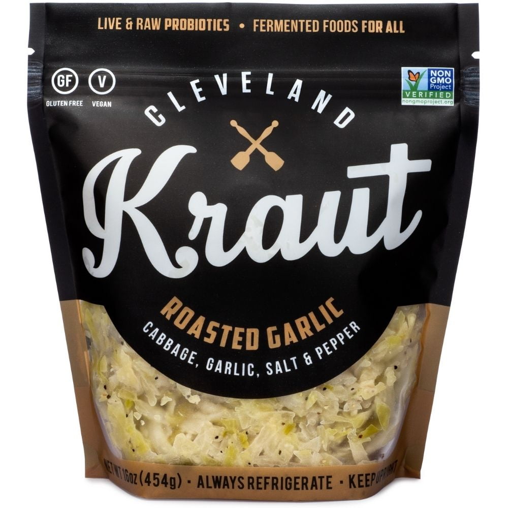 Cleveland Kitchen Kraut, Roasted Garlic Sauerkraut, 16 oz