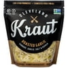 Cleveland Kitchen Kraut, Roasted Garlic Sauerkraut, 16 oz Pouch