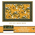 thumbnail image 3 of BLEUM CADE Yellow Floral Area Rug 2x3 Hummingbird Spring Foldable Vintage Rug Outdoor Lemon Welcome Mat with Rubber Backing, 3 of 5