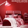 thumbnail image 6 of Luxrite A19 Edison LED Red Light Bulbs 4.5W=60W E26 Base Indoor Outdoor Decoration Party Holiday Lighting 3 Pack, 6 of 7