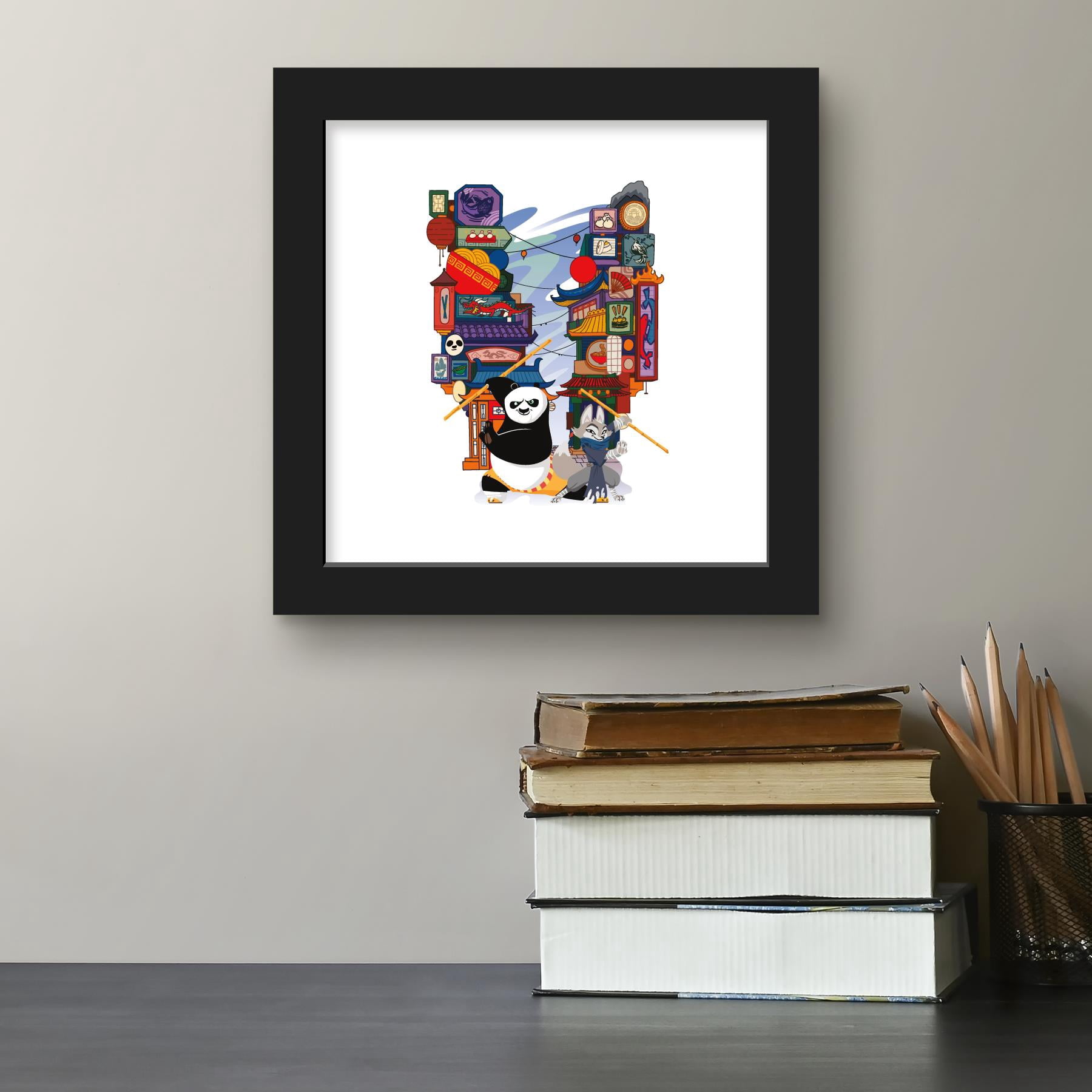 Gallery Pops Kung Fu Panda 4 - Po & Zhen Big City Group Wall Art