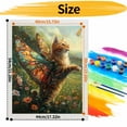 thumbnail image 3 of JYLMOOD DIY Paint by Number for Adults, Easy Painting by Numbers for Gift Home Wall Decor 16x20in without Frame, Colored Canvas - Flying Cat, 3 of 6