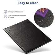 WeChef 5 pack 4x6 Table Tent Restaurant Menu Holders Double-Sided A-Frame PU leather Drink Dessert for Bar Hotel