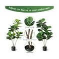thumbnail image 6 of Artificial Fiddle Leaf Fig Tree 4/5/6ft Tall Fake Ficus Tree for Home Decor Faux Lyrata Plants Green Tree with Pot for Indoor Outdoor Home Office Living Room Bathroom Decor, 6 of 7