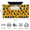 thumbnail image 5 of Long Mouse Pads for Desk,Halloween Black Cats Witches and Pumpkins Desk Mats on Top Of Desks, Desk Mouse Pad Extra Large with 3mm Non-Slip Base and Stitched Edge for Gaming,Work,Home 47.3"x23.6", 5 of 5
