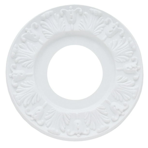 Westinghouse 7702700 10" White Victorian Molded Plastic ...