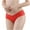 Red, variant on Bigersell Cheeky Panties Clearance Womens Boyshorts Underwear High Cut Panty Style P-1474 Cotton Plus Size Panties Thongs Ladies High Waist Briefs Mid Waist Women's Briefs Beige M