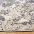 thumbnail image 3 of SAFAVIEH Madison Elinor Traditional Distressed Area Rug, Beige/Purple, 6'7" x 6'7" Round, 3 of 8