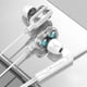 thumbnail image 4 of Auriculares con cable con el volumen micrófono auriculares ajustables auriculares auriculares auriculares de escucha de escucha dual bobina dinámica blanca 3.5 mm Jack Inevent EL023231-04B, 4 of 7