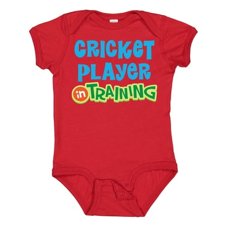 

Inktastic Cricket Player in Training Gift Baby Boy or Baby Girl Bodysuit