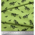thumbnail image 2 of Soimoi Green Poly Georgette Fabric Trolley Garden Accessories Print Fabric by Yard 52 Inch Wide, 2 of 3