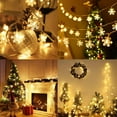 thumbnail image 5 of Christmas Lights Snowflake String Lights Battery Operated Colorful Fairy Light for Bedroom Party Home Xmas Decor Christmas Tree Decorations,20FT 40LED, 5 of 6