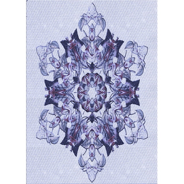 Ahgly Company Tapis d'Intérieur Lavables en Machine, Rectangle Bleu Ciel Transitionnel, 4' x 6'