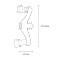 thumbnail image 3 of Misterolina Adjustable Knee Brace for Hyperextension Relief, Lightweight Patella Support with Open Back Design, Injury Recovery & Joint Stability, Black, Single, 3 of 8