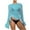 Sky Blue, variant on Axiiglly Beach Cover Ups for Women Solid Color Crochet Coverups Long Sleeve Swimwear Tops Hollow Out Bathing Suit Cover Up Summer Casual Bikini Vacation Oufits