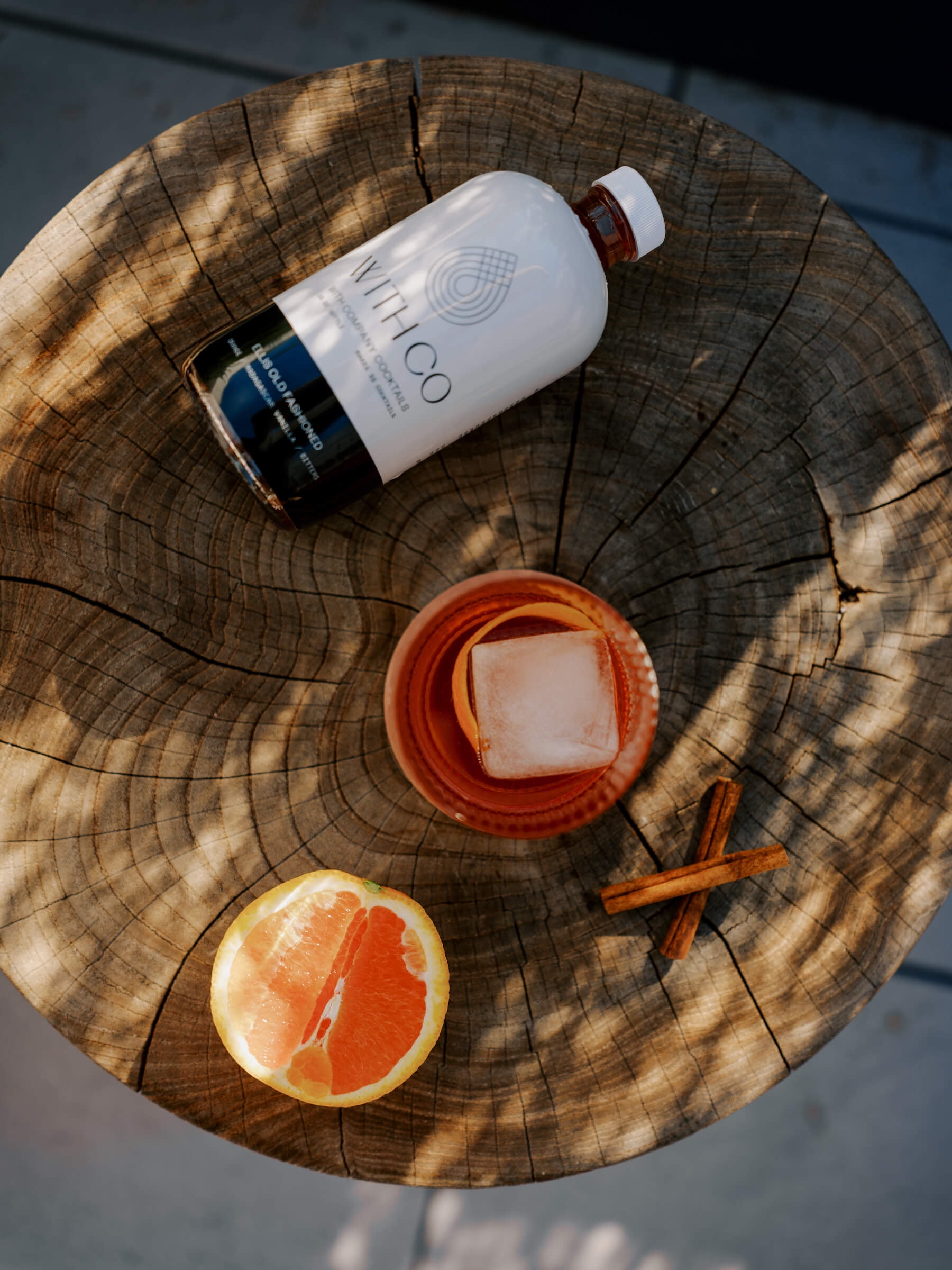 WithCo Ellis Old Fashioned Cocktail Mixer, Simple Ingredients, Non-Alcoholic, 16-ounce Bottle