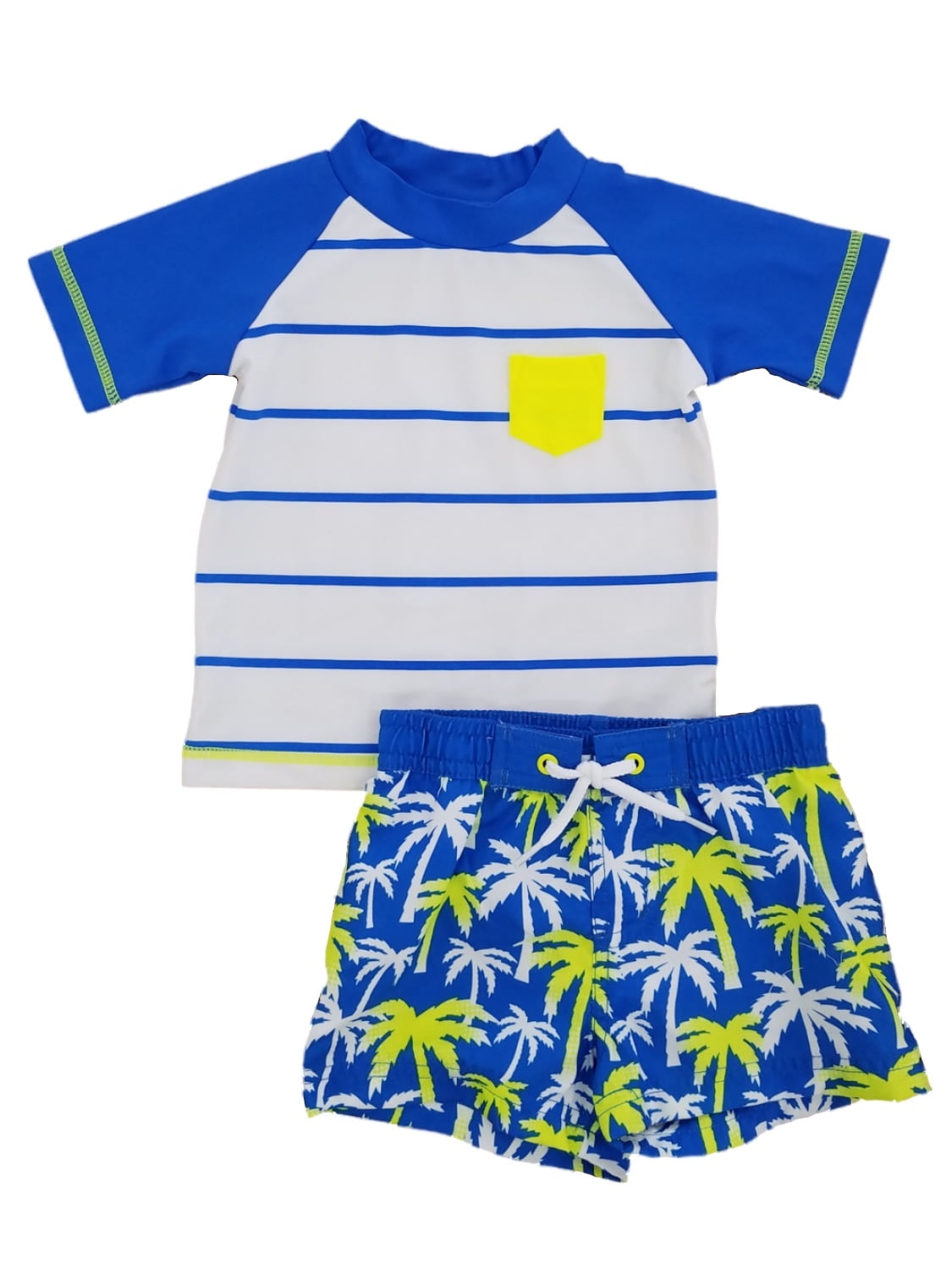 Freestyle Revolution Little Boys' Rashguard Set Infant/Toddler/Little Boys Swim Shirt and Trunks Swimwear Set 