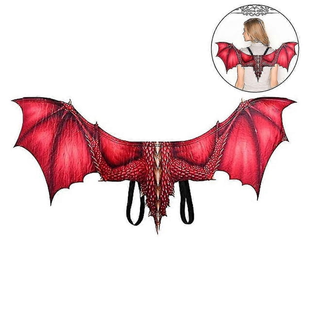 Halloween Dragon Wings Dragon Costume Accessories Fleece Dragon Wings Prop For Adult GuanGuan
