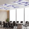 thumbnail image 5 of Fluorescent Light Covers 1 Pack 4x2 ft Purple Rose Ceiling Light Covers Watercolor Wreath Light Filters for Classroom, Office & Home, Drop Ceiling Light Covers, 5 of 8
