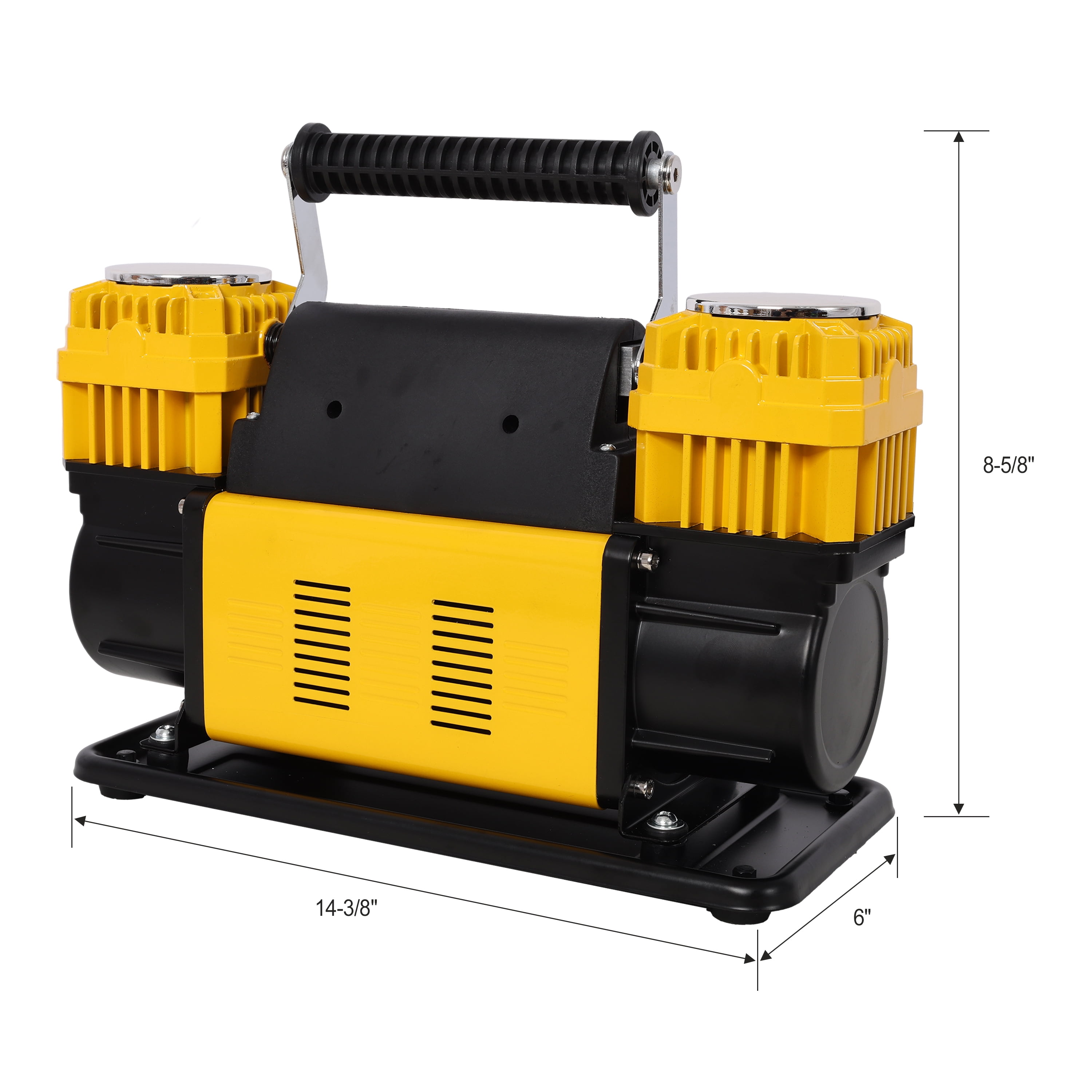 12V 150PSI Dual Cylinder Air Compressor for Cars SUVs Trucks