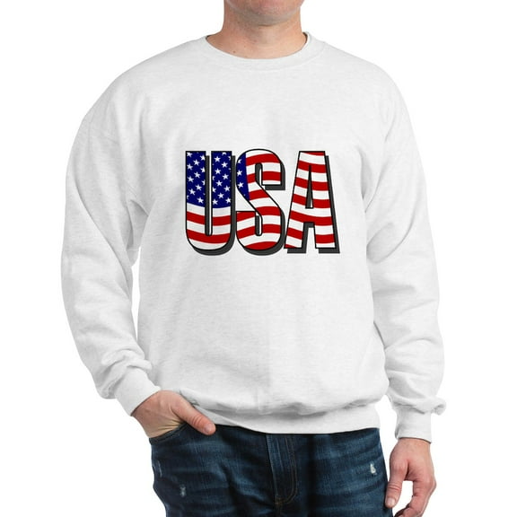 CafePress - U.S.A. Sweatshirt - Crew Neck Sweatshirt