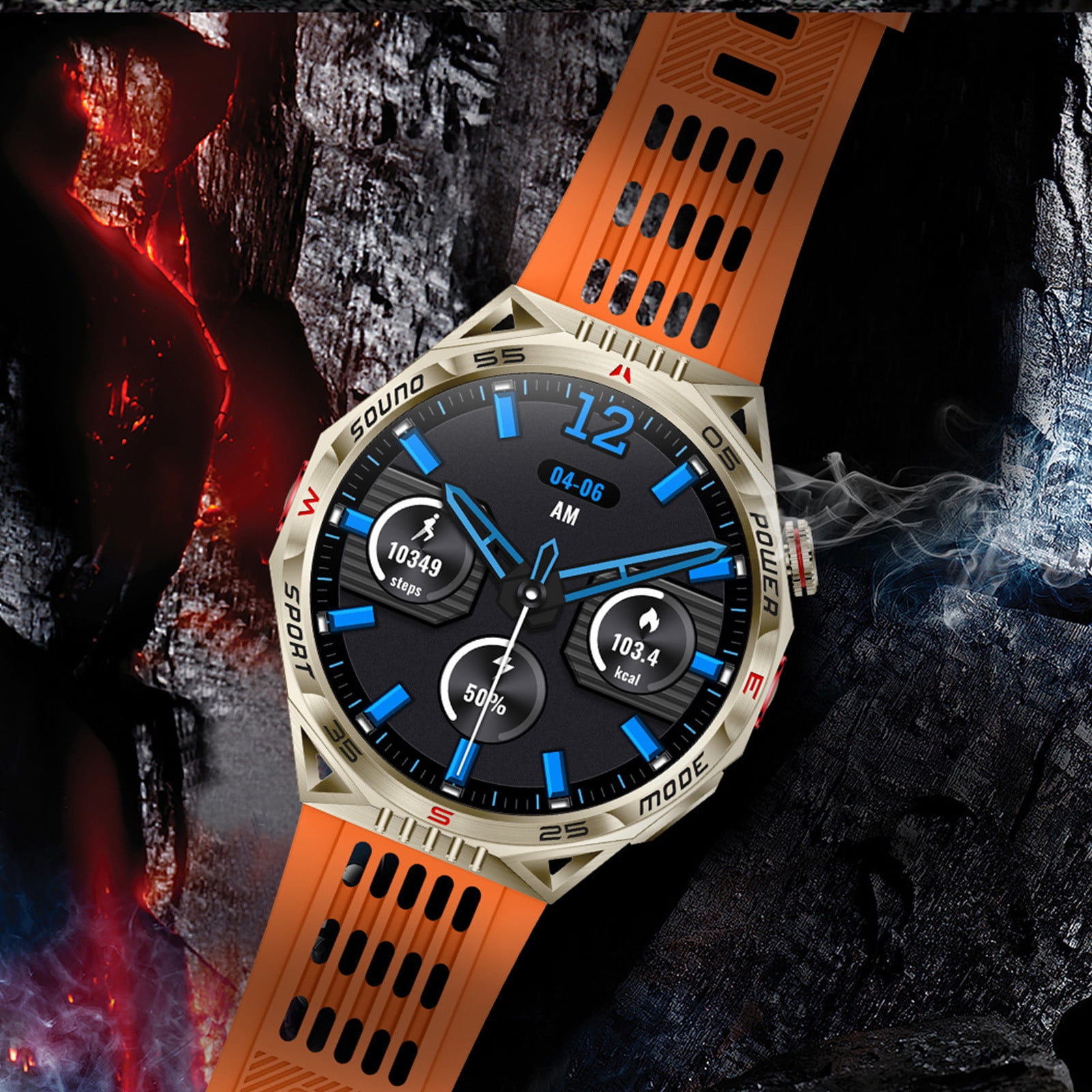 AZXY Smart Watch,Smartwatch,Fitness Smart Watches,Smart Watches for Men,Waterproof Cheap Bluetooth Smart Watch for Women Android Clearance,Gold